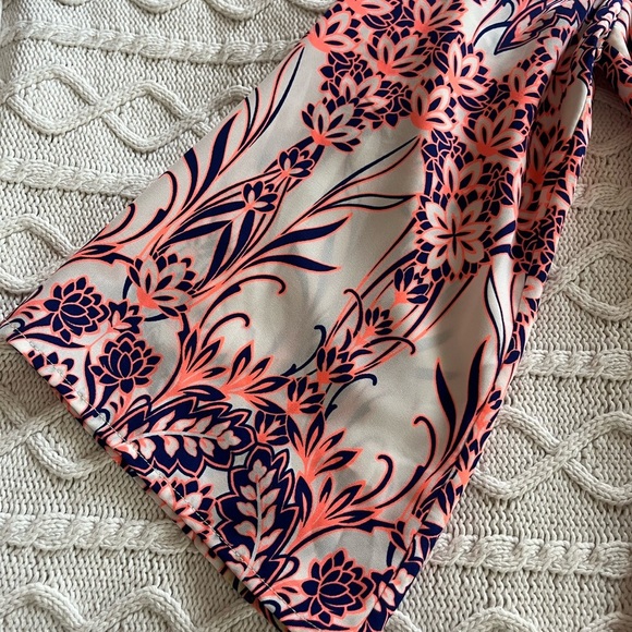 Pink Owl Boutique Fluorescent Orange and Pink Patterned Mini Dress Size Medium - Picture 11 of 14